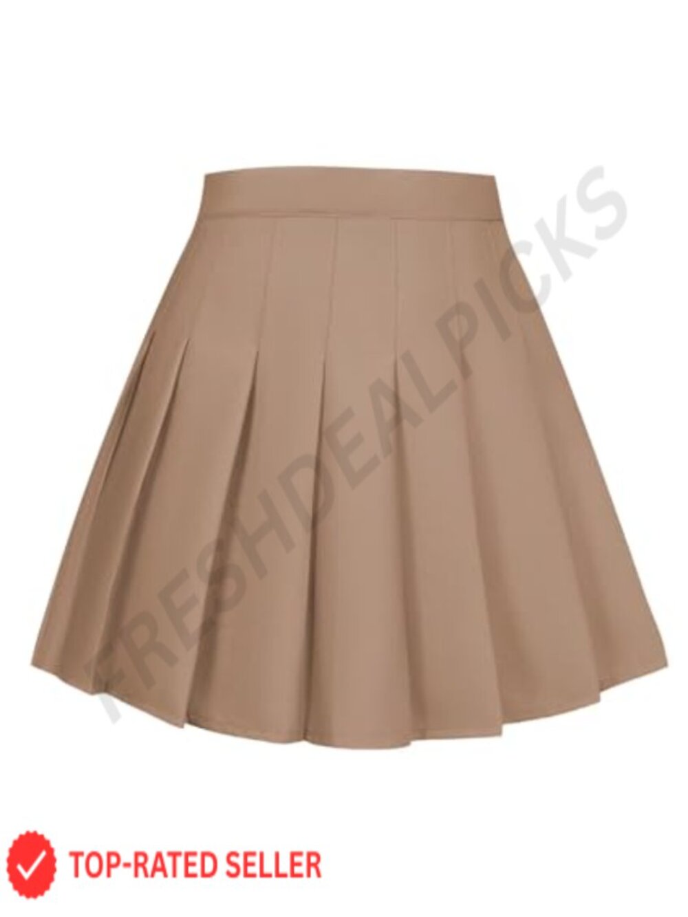 Pleated Skirt School Uniform Skort High-Waisted A-Line Mini Built-in Shorts
